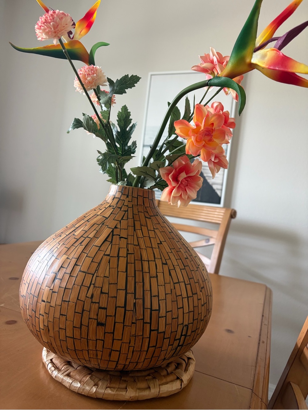 Unique Decorative Mosaic Bamboo Texture 10x12”